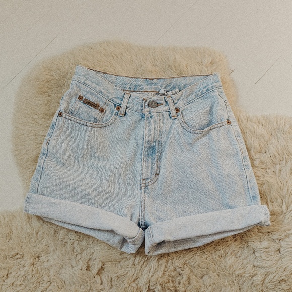 Calvin Klein Pants - Vintage Calvin Klein Hi-Rise Lightwash Shorts